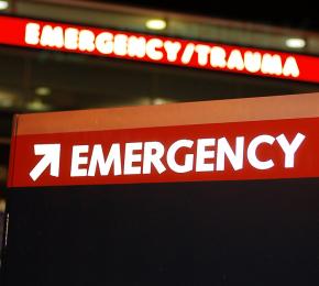 Entrance to an emergency room